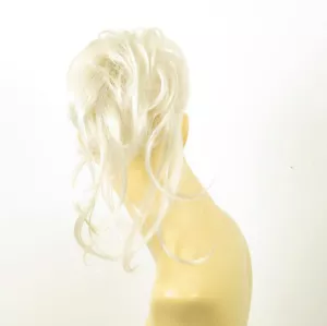 extension bollo de cabello coletero blanco 22/60 - Picture 1 of 4