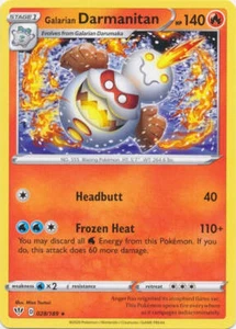 Galarian Darmanitan - 028/189 Pokemon » SWSH Darkness Ablaze Rare - Picture 1 of 1
