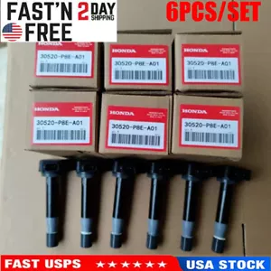 Pack 6 PCS Ignition Coils For 99-09 Honda Odyssey V6 3.0 3.2 3.5L 30520P8FA01 - Picture 1 of 3