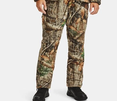 Under Armour UA Storm1 1279689 Pants REALTREE XTRA HUNTING CAMO Boot Zipper MED - Image 1 of 4