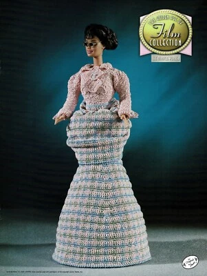 Fashion Doll Gown Dress Crochet Pattern Golden Film Collection Miracle Worker - Image 1 of 3