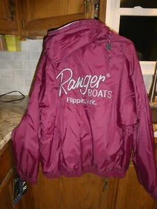 Vtg. GEAR FOR SPORTS Ranger Boats Emb.Hooded Jacket Flippin Ark.USA Sz XL w/tags - Picture 1 of 13