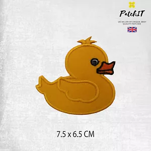 Cute Baby Duck Patch Iron On Sew On Badge Embroidered Patch - Foto 1 di 1