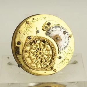 Du JARDIN Tours Fusee Pocket watch Movement Men's no repeater chronometer duplex - Picture 1 of 5