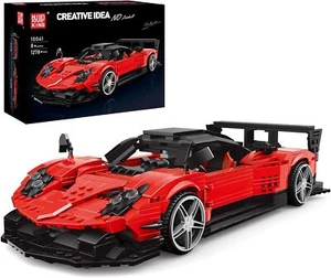 Juegos de bloques de construcción Mould King 10041 Technik Supersportwagen, 1278 piezas rojas - Imagen 1 de 8