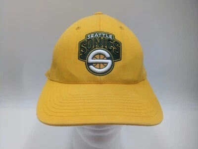 Gorra Seattle Sonics Amarilla Ajuste Universal Nike Team Flexfit Gorra Shawn Kemp Foto 1 de 4