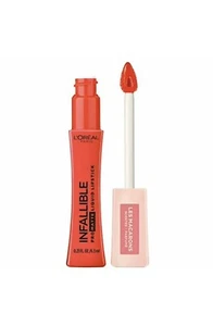 L'Oréal Paris Infallible Pro rossetto liquido opaco 826 Mademoiselle Mango NUOVO - Foto 1 di 3