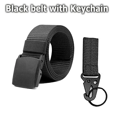 Calça masculina casual militar tática exército ajustável liberação rápida cintos cintura - Imagem 1 de 4