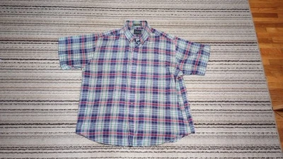 Camisa de manga corta Arrow XL para hombre mezcla de algodón cuello abotonado Foto 1 de 3