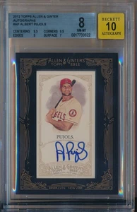 2012 Topps Allen & Ginter Framed Mini Autograph Albert Pujols - SSP Auto BGS - Picture 1 of 2