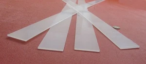 Polypropylene Bar 1/8" Thick x 2.00" Wide x 48" Long, 4 pcs, 16 feet - Picture 1 of 9