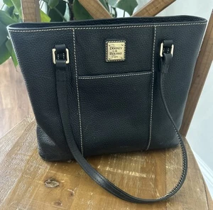 Dooney & Bourke Large Lexington Black Shopper Tote Bag - Picture 1 of 19