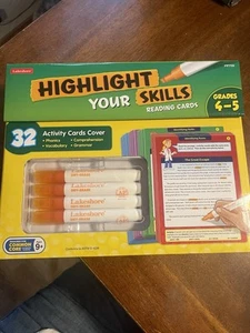Lakeshore Reading Cards Set Grades 4-5 Comprehension Phonics Vocabulary NEW - Picture 1 of 3