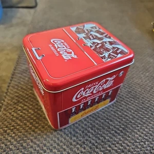 Retro Coca Cola Bottle Tin Metal Box Item C1456 Made in 2000 Great Condition - Picture 1 of 10