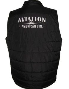 MACRON "AVIATION AMERICAN GIN" GESTEPPTE SCHWARZE REISSVERSCHLUSSWESTE HERREN GRÖSSE 5XL SCHÖN - Bild 1 von 14