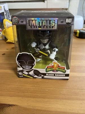 Mighty Morphin Power Rangers Metals Die Cast Black Ranger 4" Jada NUEVO Sellado  Foto 1 de 4