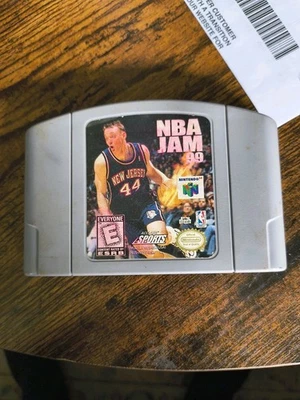 NBA Jam 99 (Nintendo 64, 1998) N64 Cartridge Authentic Tested Free US Shipping - Image 1 of 2