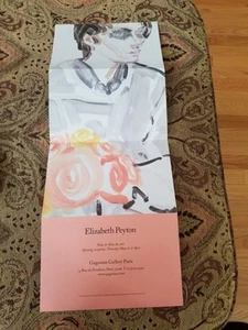 Elizabeth Peyton FOLDING GALLERY EXHIBITION INVITATION GAGOSIAN PARIS FRANCE - Picture 1 of 6