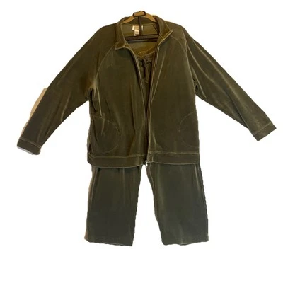 Talbots оливковый Activewear костюм куртка 2XL брюки 1XL - Изображение 1 из 4