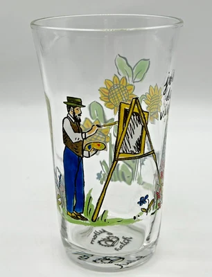 Vaso de jugo Molly Hatch Anthropologie - Joie de Vivre, artista girasol Foto 1 de 4