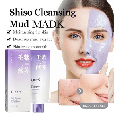 Shiso Cleansing Mud Mask Deep Cleansing Gentle Blackhead Facia;'/ Repair W8F2 - Image 1 of 4