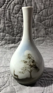 Highbank Scotland Lochgilphead Porzellan Keramik Knospe Vase 6,5" Baum Hirsch - Bild 1 von 5