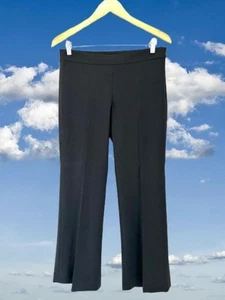 Theory Alexandra Hose Tailored schwarz Hose Wolle Gesäßtaschen Flairschnitt - Bild 1 von 11