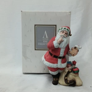 Vintage 1993 Avon Fine Collectibles Porcelain Santa Claus Figurine IN BOX - Picture 1 of 8