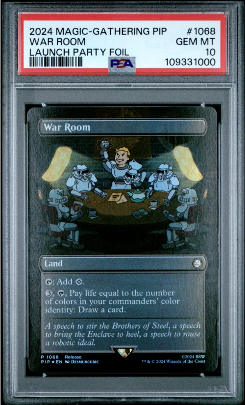 MTG PSA 10 Fallout War Room Foil Promo #1068 Launch Party WPN PIP ReleaseBuyABox - Image 1 of 2
