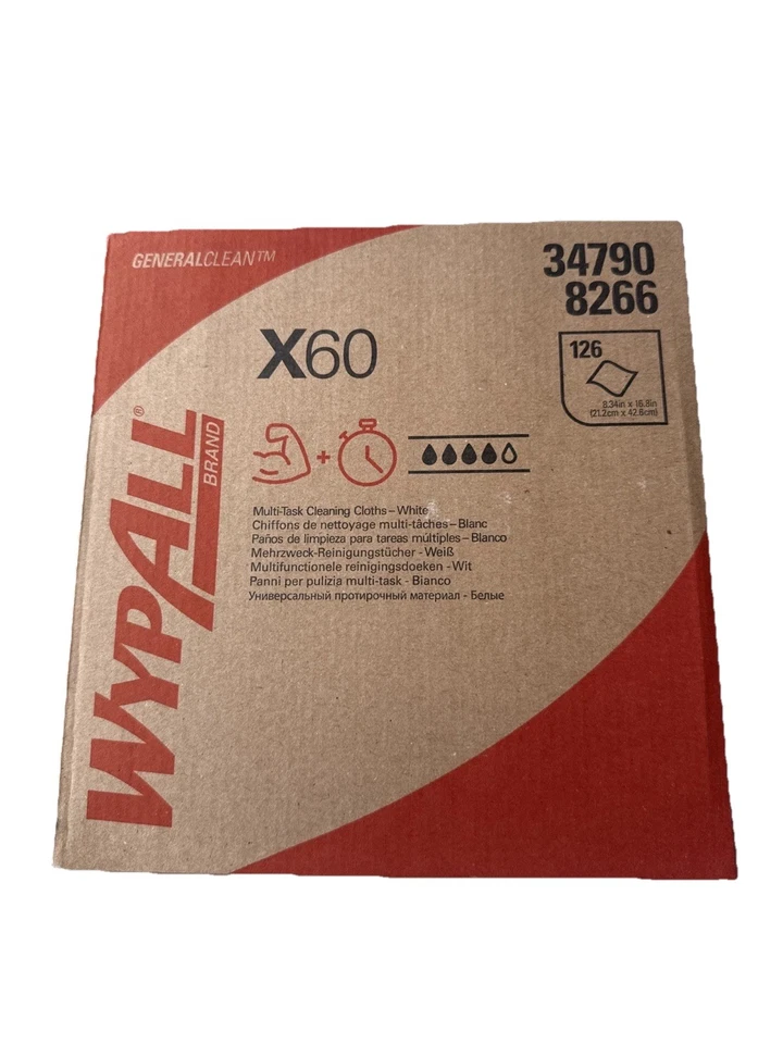 Toalhas de loja Kimberly Clark 34790 brancas Wypall X60 - 2x duas caixas - Imagem 1 de 1