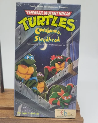 New Sealed Teenage Mutant Ninja Turtles Cowabunga Shredhead VHS Watermark - Image 1 of 4