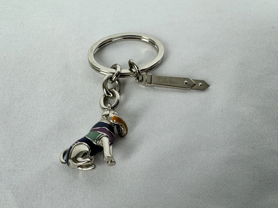 Cole Haan Perro Mascota Llavero Dije Cartera Bolso Clip Llaves Coleccionables Foto 1 de 4