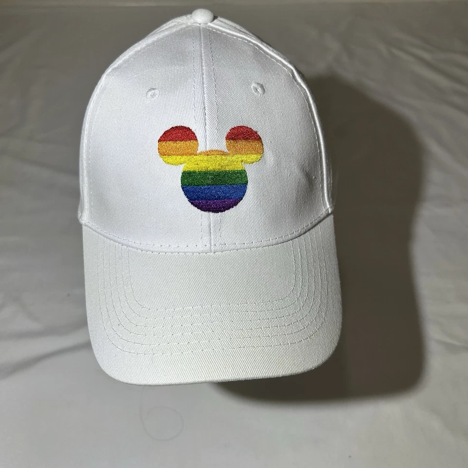 Disney Embroidered Pride Collection Mickey Snapback Baseball Cap Hat LGBTQ