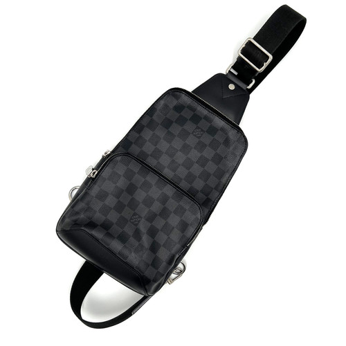 LOUIS VUITTON（LV） Borsa a tracolla Louis Vuitton Damier Graphite Avenue borsa a tracolla N41719 usata originale #CA0230