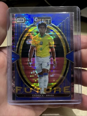 2024-25 Panini Select Fifa - Select Future Endrick #15 Blue Pulsar Prizm - Image 1 of 2