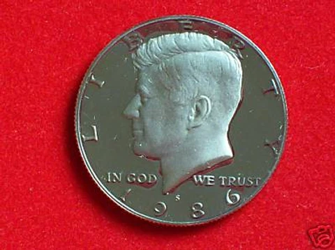 1986-S PROOF HALF DOLLAR Cover