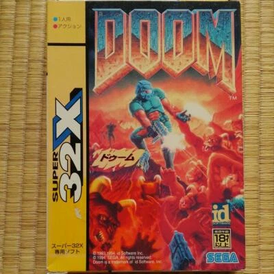 Doom 32X Mega Drive MD Genesis Sega Used Japan Action Game Boxed Tested Working - Image 1 of 4