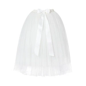 Elegant Tulle Skirt Flower Girls Tulle Skirts Tutu Skirt Tulle Maxi Skirts - Picture 1 of 23