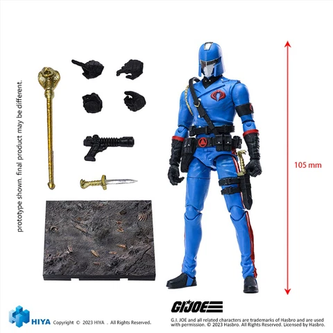 Pre-order HIYA EMG0123 1/18 Scale Cobra Commander Action Figure Collectible Toys Cover