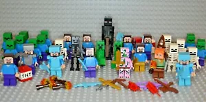 LEGO Minecraft Minifigures - Steve Alex Zombie Enderman Weapons - New Inventory! - Picture 1 of 269