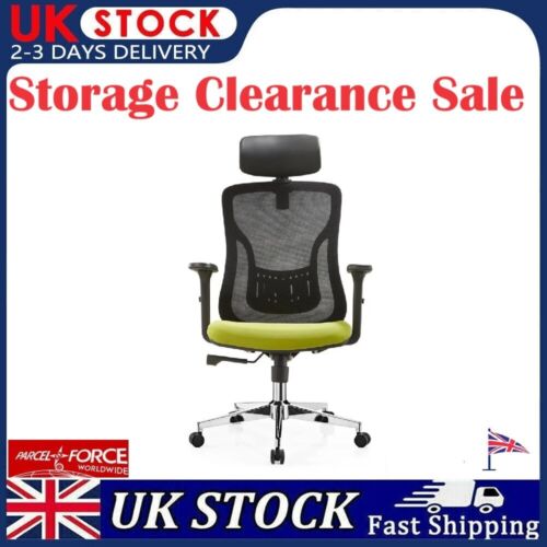Executive Office Chair Swivel Mesh Computer Desk Gaming Chair with Headrest UK