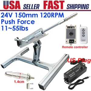 Actuador lineal de ciclo recíproco hágalo usted mismo 24V 120 rpm carrera 30-150 mm ajustable - Imagen 1 de 16