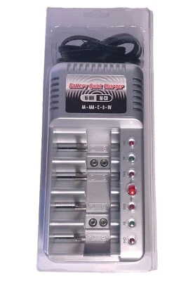 Chicago Electric Battery Quick Charger 47618 NiMH C D AA AAA 9V Rechargeable - Image 1 of 3
