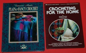Lot 2 Vanessa-Ann's Plain & Fancy Crochet + Crocheting for the Home Books - Picture 1 of 6