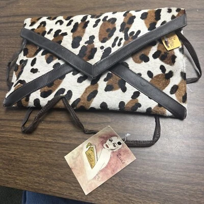 Bolso Cartera Mujer Vintage Zakka Piel Sintética Estampado Leopardo, Bolso sin asas Quinta Avenida 5905 Foto 1 de 4