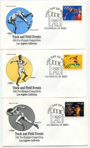 2553-57 Summer Olympics, set of 5 Artmaster FDCs - Picture 1 of 2