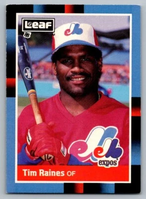 1988 Leaf - Tim Raines #114  - Image 1 of 2