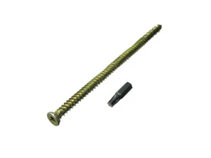 100 X Concrete Frame Screws 7.5 X 62mm + Caps + Free Torx Bit  | Onestopdiy New - Picture 1 of 1