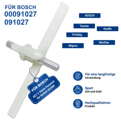 1Stück Durchlaufschnitzler Mitnehmer für Bosch Küchenmaschine MUM4 00091027 MUZ4 - Bild 1 von 4