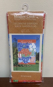 New Sealed Meadow Creek Garden Flag Americana Patriotic America 12.5 x 18 - Picture 1 of 2